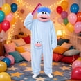 thumbnail image 2 of ZHANGDER Big Mouth Monster Onesie with Comb, Silly Funny Soft Plush Loungewear, 2-10 Years, 2 of 6