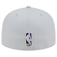 thumbnail image 4 of Men's New Era Gray Los Angeles Lakers Active Color Camo Visor 59FIFTY Fitted Hat, 4 of 6