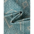 thumbnail image 4 of Unique Loom Outdoor Trellis Collection Area Rug - Tribal Trellis (7' 10" x 10' Oval Aqua/Ivory), 4 of 7
