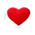 thumbnail image 5 of Cojín de peluche con forma de corazón, ideal como regalo para San Valentín o como decoración para fiestas., 5 of 5