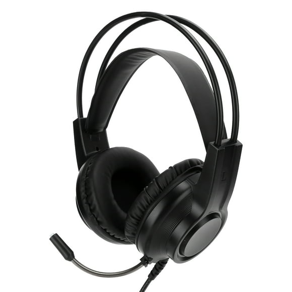 Wired Gaming Headset, 7.1 Surround Sound Wired Mic Headphones, Single USB Headmounted Earphone, Noise Cancelling Adjustable Desktop Headset with Microphone for PC Laptop