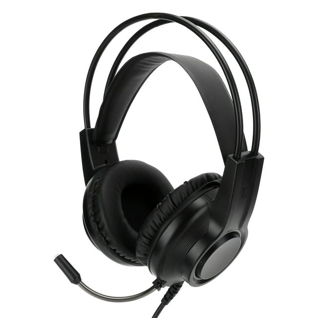 Auriculares Con Cable para Juegos, Sonido Envolvente 7.1 Auriculares con Micrófono, USB Único Auricular Montado en la Cabeza - Auriculares de Escrito para Ordenador Personal