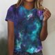 thumbnail image 1 of Puntoco Liquidación de camisetas cortas para mujer, nueva camiseta estampada informal de moda para mujer, camiseta de manga corta con cuello redondo, 1 of 5