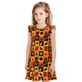 thumbnail image 1 of Fotbe Halloween Vestido de Dormir para Niñas de 3 a 10 Años, Mangas Cortas, Estilo Princesa, Pijama Camisón con Mangas Voladas-X-Large, 1 of 6