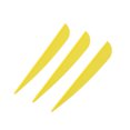thumbnail image 4 of Arrows Vanes 4 Inch Plastic Feather Fletching for DIY Archery Arrows 50 Pack(Yellow), 4 of 7