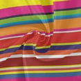 thumbnail image 2 of Coolnut 60" Neon Stripe Outdoor Round Tablecloth, Waterproof Stain-Resistant Non-Slip Circular Tablecloth with Umbrella Hole and Zipper for Tabletop Backyard Party BBQ Decor, 2 of 7