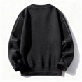 thumbnail image 4 of ManxiVoo Oversized Plush Lined Sweater For Women Long Sleeve Round Neck Casual Pullover Cozy Loose Fit Weekend Wear XXXXL Size Dark Gray, 4 of 9