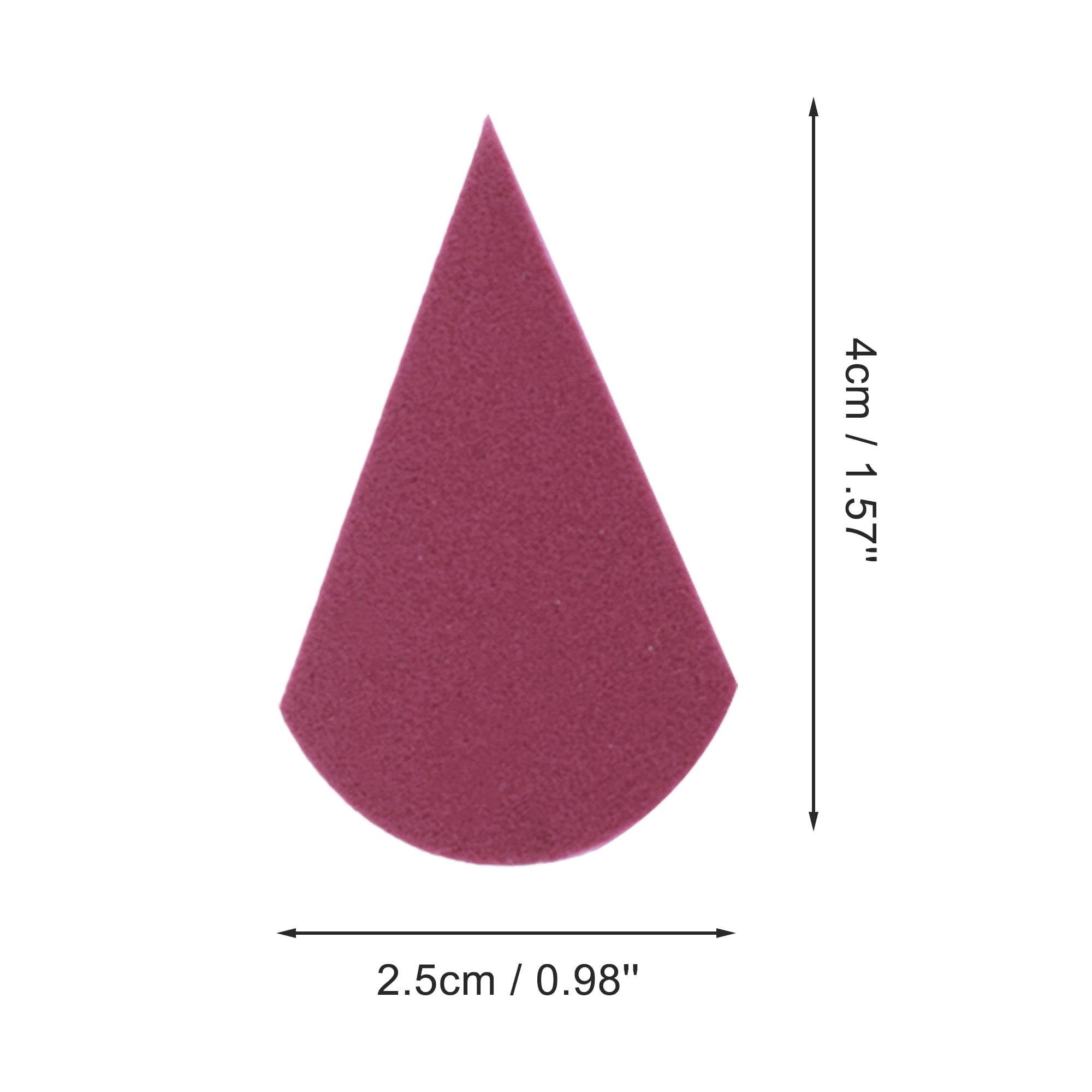 Unique Bargains 50 Pcs Portable Face Makeup Sponge for All Your Makeup Needs Wine Red