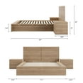 thumbnail image 3 of Nexera James 4-Piece Queen Bedroom Set, Brown Oak, 3 of 9