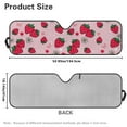 thumbnail image 7 of Uorisanigo Windshield Sun Shade for Jeep Wrangler TJ JK JKU Sport Sahara Rubicon 2 Door & 4 Door-Blocks UV Rays Sun Visor, Strawberry Print Car Sunshade Keep Your Vehicle Cool, Car Window Shades, 7 of 7