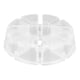 thumbnail image 4 of Joyero Jadeshay Contenedor de joyas Plástico 8 compartimentos Blanco transparente, 4 of 12