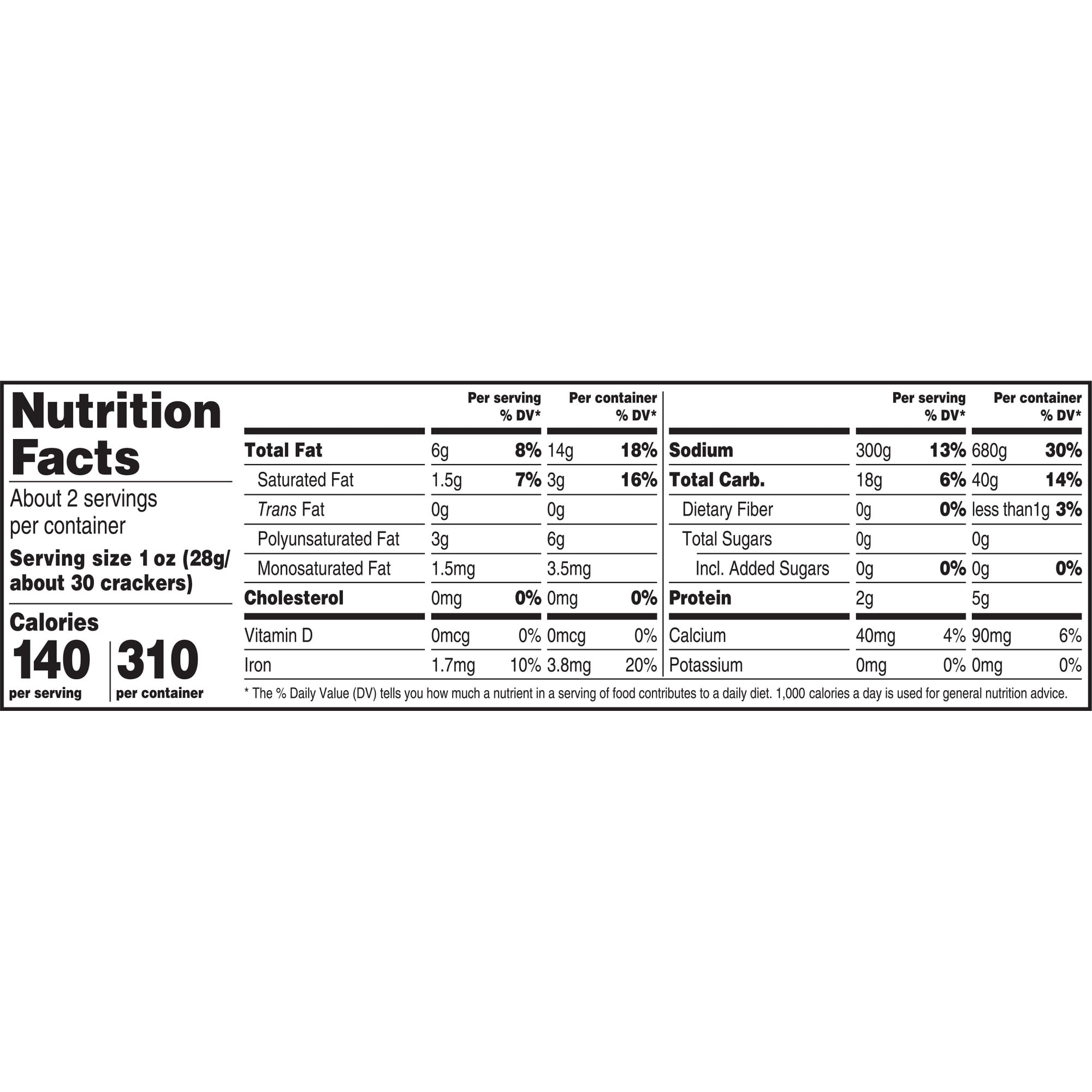 Lance Gold-N-Chees Baked Cheese Snack Crackers, Single-Serve 2.25 oz