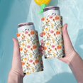 thumbnail image 3 of 2 Pcak Sleeves Beer Cooler Bags Insulated Collapsible Beer Sleeve Farmhouse Flower Can Cooler Sleeve for Energy Drink & Beer, 3 of 4