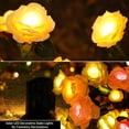 thumbnail image 5 of Solar Flowers Garden Lights Outdoor Waterproof [Updated] 2 Packs 10 Yellow Roses Solar Decorative Stake Lights for Patio Pathway Yard Lawn Decor, 5 of 16