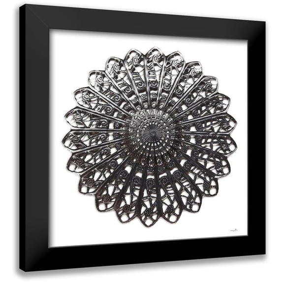 Sophie 6 20x20 Black Modern Framed Museum Art Print Titled - Filigree II