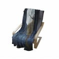thumbnail image 4 of Moon Soft Flannel Fleece Throw Blanket, Yellow Haired Woman on a Swing in the Sky the Moon and the Buildings Print, Cozy Plush for Indoor and Outdoor Use, 50" x 60", Dark Blue and Grey, by Ambesonne, 4 of 6