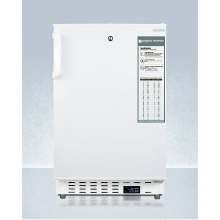 Built-in ADA compliant vaccine all-freezer in white with lock