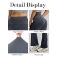 thumbnail image 5 of ValueVibe Flared Yoga Pants for Women Bootcut Yoga Leggings High Waisted Tummy Control Stretch Workout Leggings, Gray XL, 5 of 6