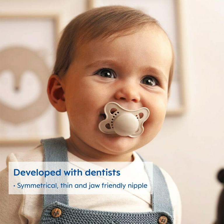 MAM Original Matte Deco Pacifier, 0-6 Months, Girl, 2 Pack