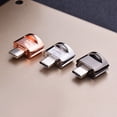 thumbnail image 4 of Adaptador OTG USB Tipo C A Lector Tarjetas TF para Y Portátil (plateado), 4 of 9