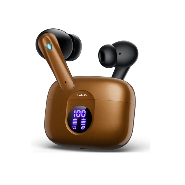 Audífonos Inalámbricos Bluetooth Lab.G Dorado