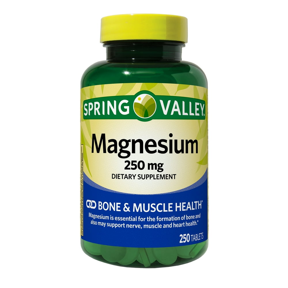 Spring Valley Magnesium Tablets, 250 mg, 250 Ct