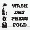 thumbnail image 3 of Hogan, Melody 12x12 Black Modern Framed Museum Art Print Titled - Laundry Steps, 3 of 5