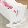 thumbnail image 7 of KidKraft Wooden White Lil' Doll Rocking Cradle for 18-inch Dolls, 7 of 7