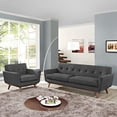 thumbnail image 2 of Modway Engage Ensemble de Fauteuil et Sofa de 2 en Gris, 2 of 6