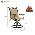 thumbnail image 2 of Mondawe Patio Dining Chair Outdoor Textilene Swivel Dining Armchair (Set of 2), 2 of 7