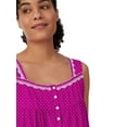 thumbnail image 6 of Aria Women's 100% Cotton Sleeveless 40" Nightgown, Sizes XS-5X, 6 of 6