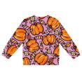 thumbnail image 3 of Tiijoy Halloween Girls Pumpkin Cardigan Jacket Fall Winter Soft Sweater, Pink, Sizes 1-8, 3 of 4