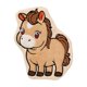 thumbnail image 2 of Toalla de mano del Año del Caballo | Vellón de Coral de Peluche Absorbente | Rojo suave, gris, marrón | Toalla colgante de cocina y baño de 9x8 pulgadas | Secado rápido, sin pelusa, duradero, 2 of 6