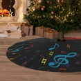 thumbnail image 6 of Sikiie Color Musical Notes 30-48 inches {designName} Print Christmas Tree Skirt Snowman Xmas Tree Skirt with Edge Christmas Decorations for Holiday Party-30", 6 of 7