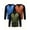 Blue/Orange/Army Green, variant on PureChapter Boys T Shirts 3 Pack Raglan Long Sleeve Henley Color Block Half Button Casual T-shirt for Kids 7-15