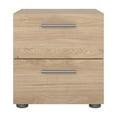 thumbnail image 3 of Tvilum Loft 2 Drawer Bedroom Nightstand for Adults, Jackson Hickory, 3 of 14