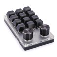 thumbnail image 3 of Teclado macro compatible con Bluetooth Teclado mecánico programable (negro), 3 of 9