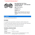 thumbnail image 2 of Rear Brake Rotor Set 2 Piece - Compatible with 2011 - 2019 Chevy Silverado 3500 HD 2012 2013 2014 2015 2016 2017 2018, 2 of 2