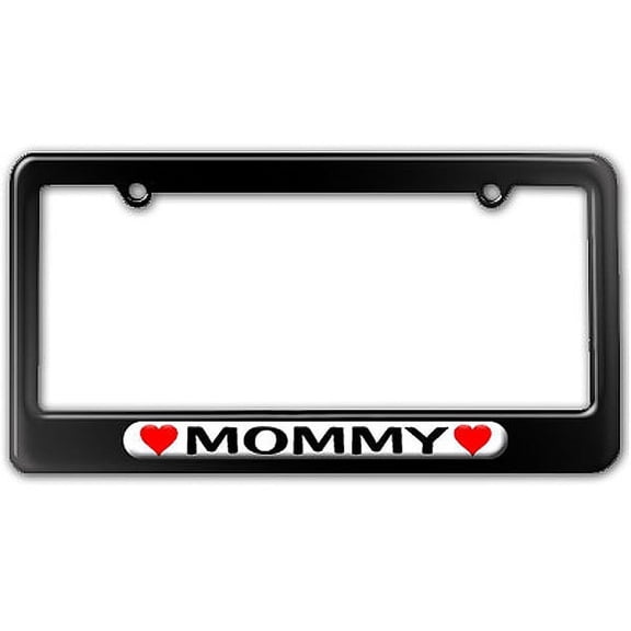 Mommy Love with Hearts License Plate Frame
