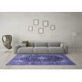 thumbnail image 3 of Ahgly Company Indoor Rectangle Medallion Blue Traditional Area Rugs, 7' x 10', 3 of 4
