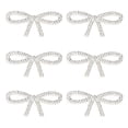 thumbnail image 1 of Calcomanías de Lazo de Rhinestone Uxcell, 6 Piezas de Calcomanías Brillantes en Forma de Lazo Autoadhesivas para Decoraciones de Botellas de Agua, Tazas, Tono Plateado, 1 of 6