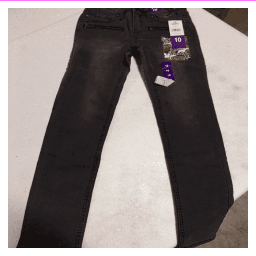 dark grey stretch jeans