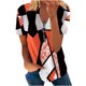 thumbnail image 1 of Blusa informal con cuello en V y manga corta con estampado de verano para mujer con estilo OAVQHLG3B Store  lin121212, 1 of 5