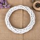 thumbnail image 4 of Party Xmas Blank Ornament Vine Natural Christmas Decoration Wicker Wreath Rattan Ring White Garland, 4 of 5