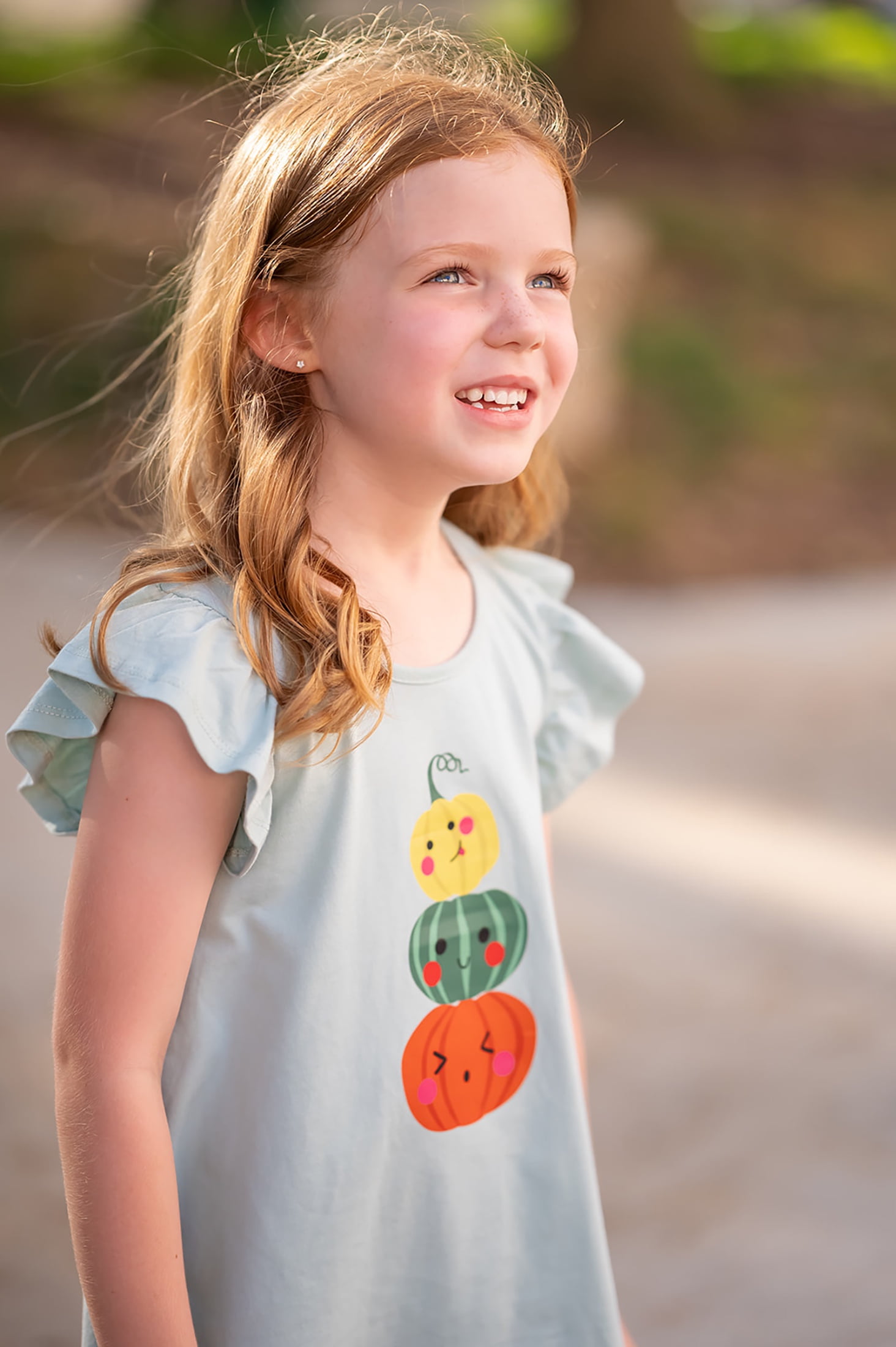 Millie Loves Lily Girls' Sage Pumpkin Top & Printed Legging Set, Size 4, (2-PCS)