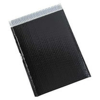 Partners Brand Black Glamour Bubble Mailers 13" x 17 1/2", Pack of 100