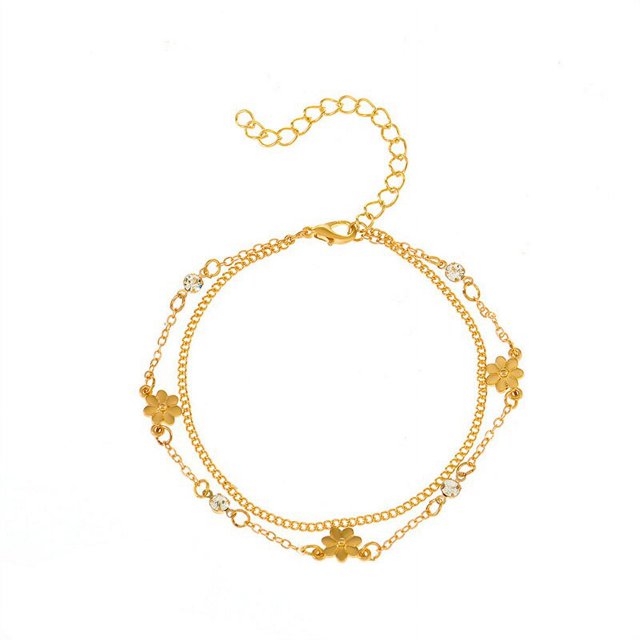 Wu's-pulsera de aleación de girasol y Margarita, brazalete tejido con alambre de cera, tarjeta de la amistad, novedad de 2022