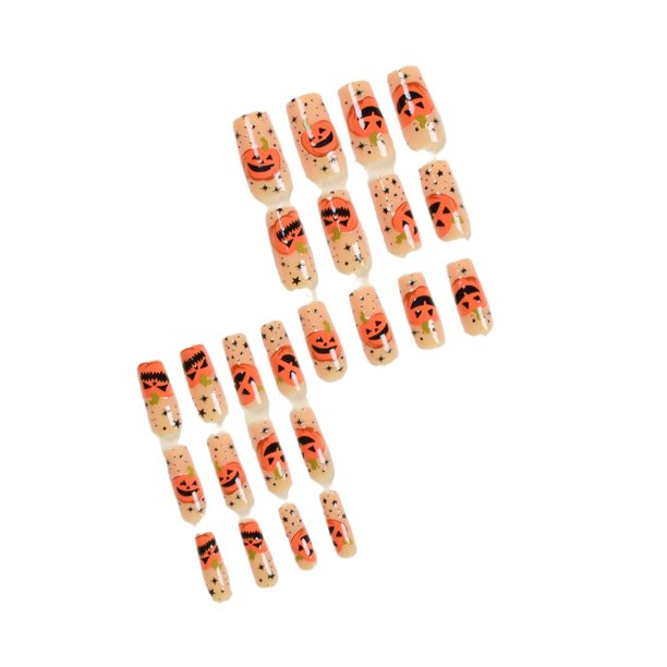 Clearance! Halloween Decorations! Halloween Series Wearable Manicure Nail Patches Fake Nails 5ml Buy 2 Get 3