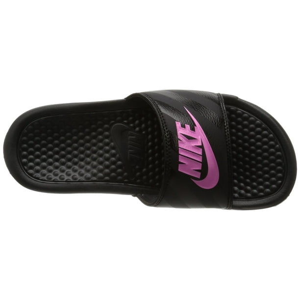 Nike Benassi Jdi Black / Vivid Pink - Ankle-High Sport Slide Sandals - Walmart.com