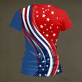thumbnail image 5 of KDDYLITQ Womens Independence Day Freedom Shirts Patriotic National Flag Print Short Sleeve Tops American Birthday 250th Birthday Causal Blouses Usa Flag Cute Crew Neck T-Shirts Red M, 5 of 8